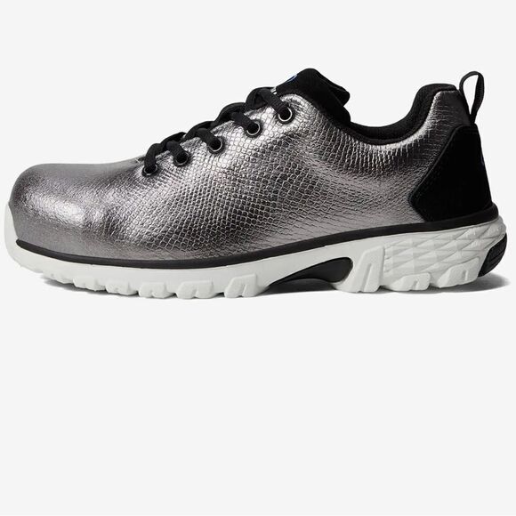 NIB New Nautilus Safety Footwear Spark CT Metallic Grey Silver Shoes 7.5M - Picture 2 of 16